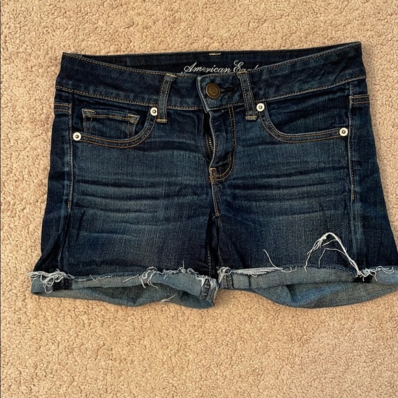 American Eagle Dark Denim Shorts - Picture 1 of 5